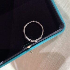 925 Sterling Silver Mother of Pearl T Shape Ring Set Jewelry Display