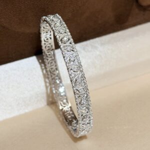 925 Sterling Silver Openwork Bangle Jewelry Display