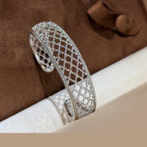 925 Sterling Silver Openwork Open Bangle Jewelry Display