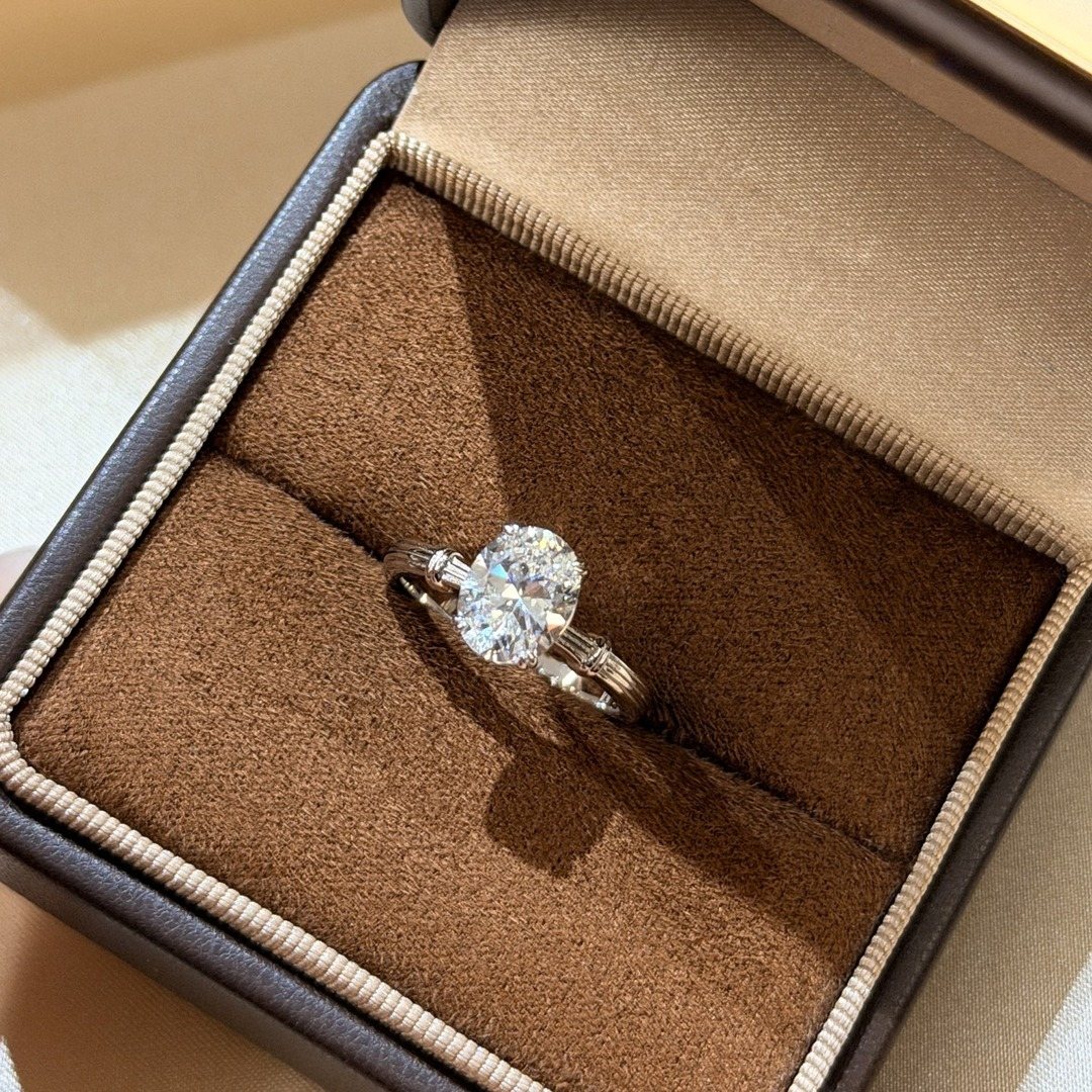 925 Sterling Silver Oval Simulated Stone Ring 925 Sterling Silver Oval Simulated Stone Ring