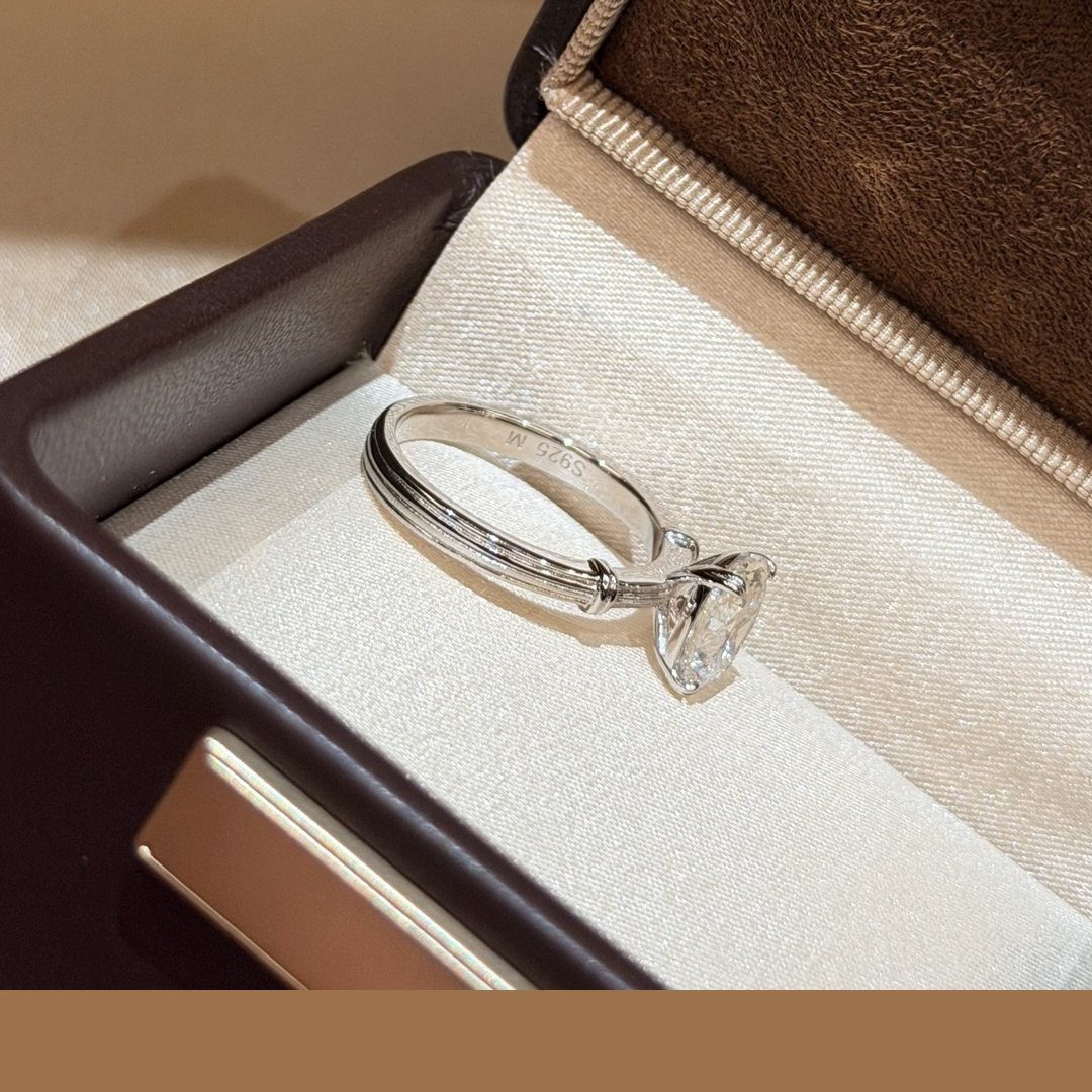 925 Sterling Silver Oval Simulated Stone Ring 925 Sterling Silver Oval Simulated Stone Ring