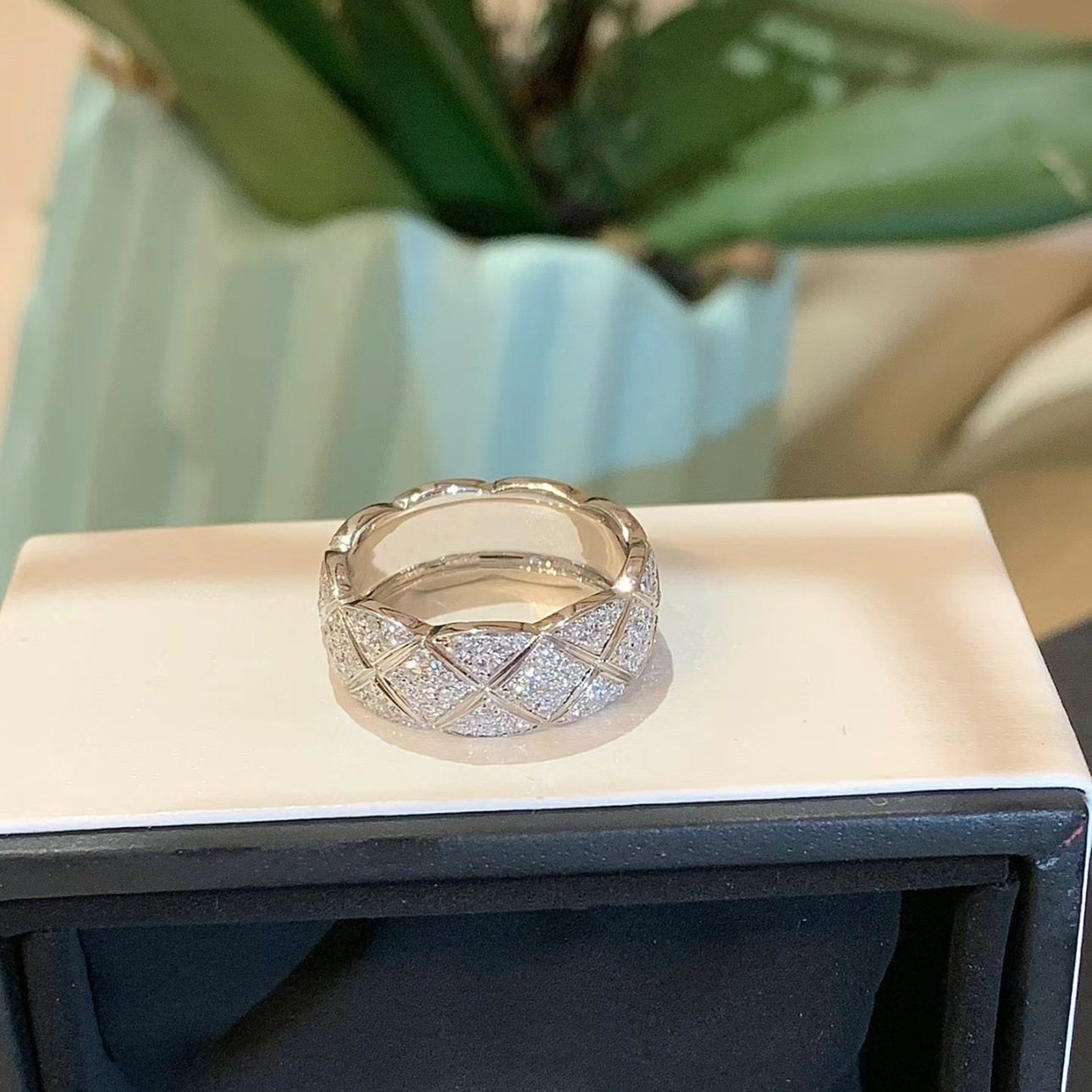925 Sterling Silver Pave Quilted Ring Wholesale 925 Sterling Silver Pave Quilted Ring Wholesale