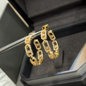 925 Sterling Silver Pave Single Stone Sliding Stud Earrings Lifestyle View