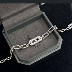 925 Sterling Silver Pave Sliding Stone Bracelet Wholesale