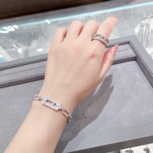 925 Sterling Silver Pave Sliding Stone Bracelet Packaging View
