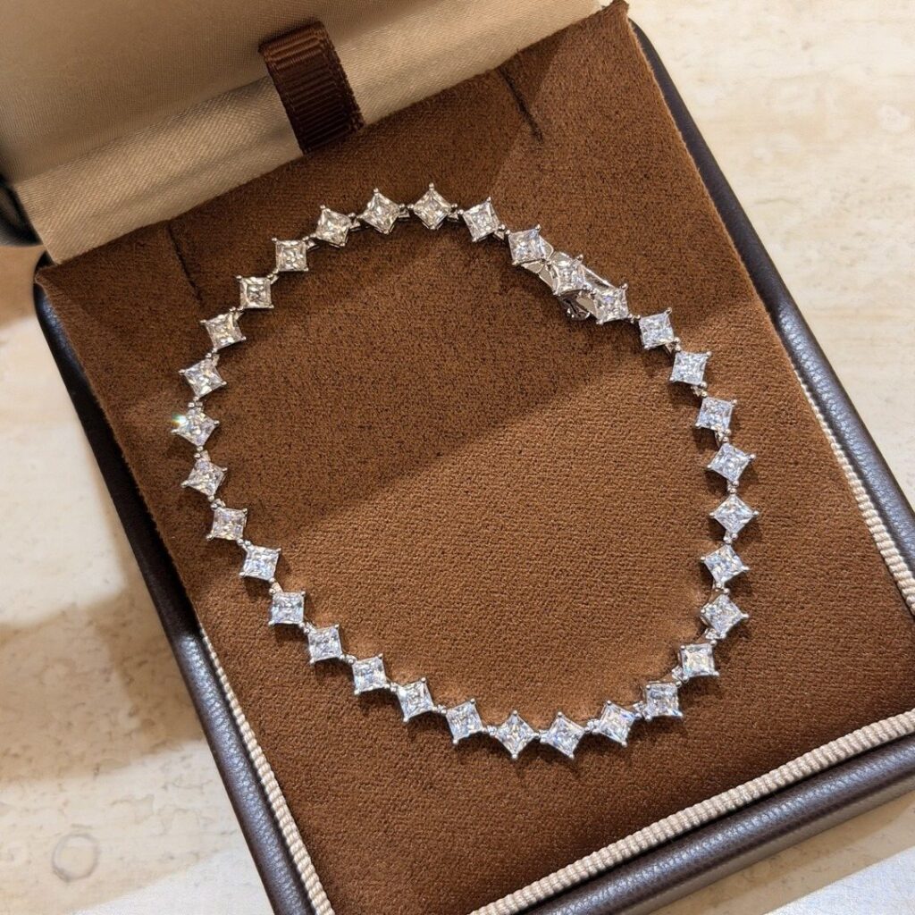 925 Sterling Silver Pave Stone Bracelet Wholesale