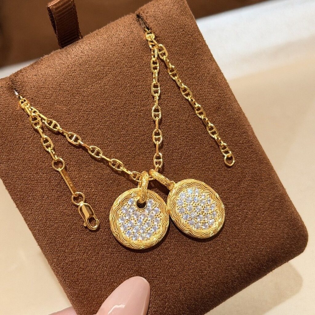 925 Sterling Silver Pave Stone Necklace Wholesale