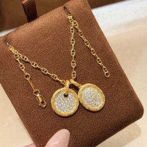 925 Sterling Silver Pave Stone Necklace Wholesale