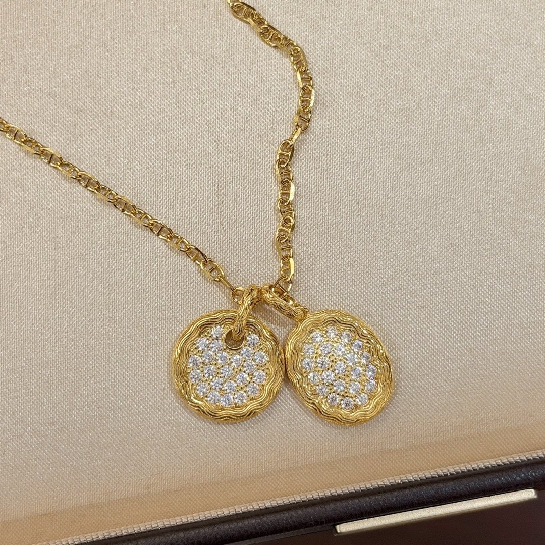 925 Sterling Silver Pave Stone Necklace 925 Sterling Silver Pave Stone Necklace