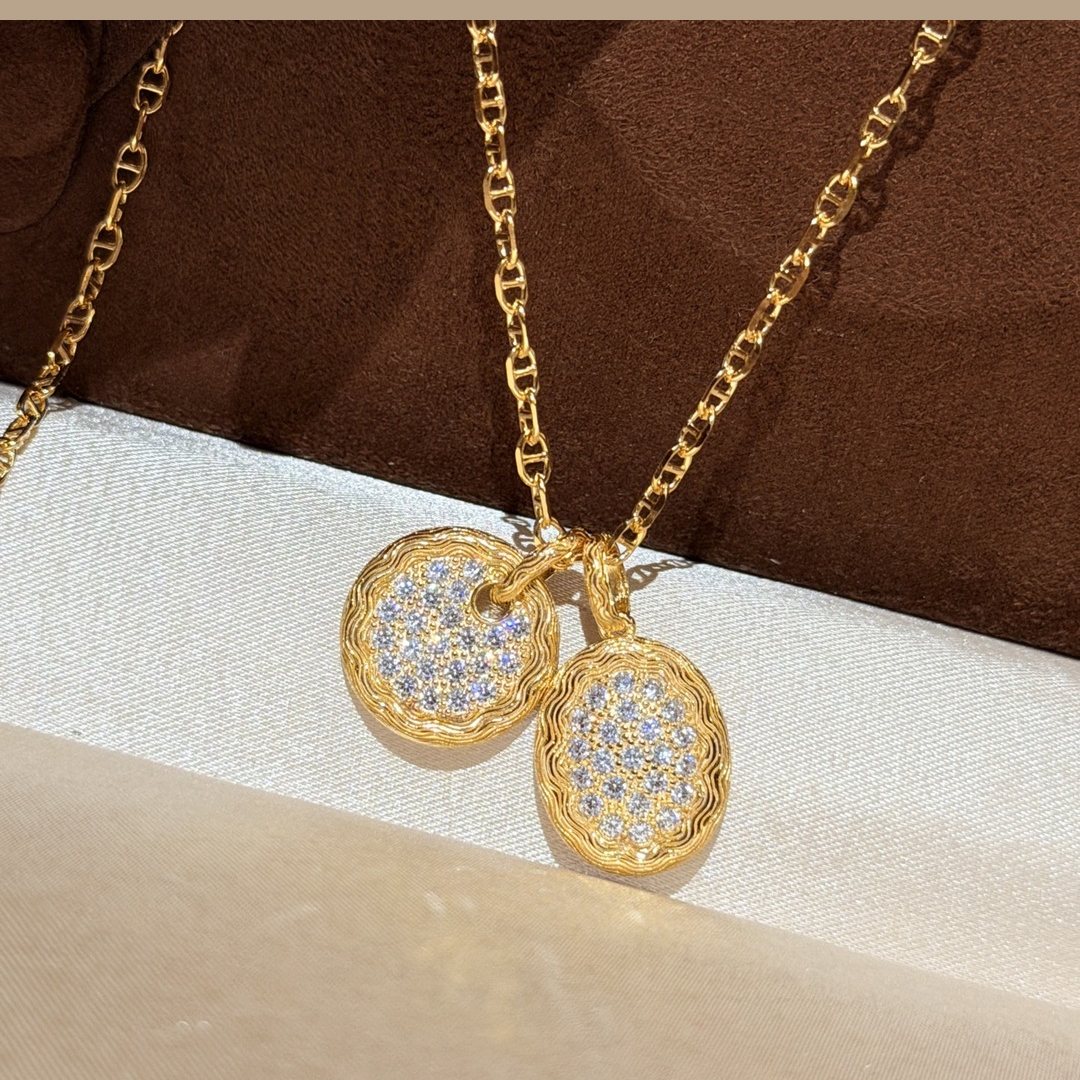 925 Sterling Silver Pave Stone Necklace 925 Sterling Silver Pave Stone Necklace