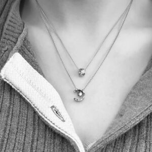 925 Sterling Silver Quilted Necklace Wholesale