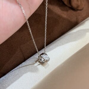 925 Sterling Silver Quilted Necklace Jewelry Display