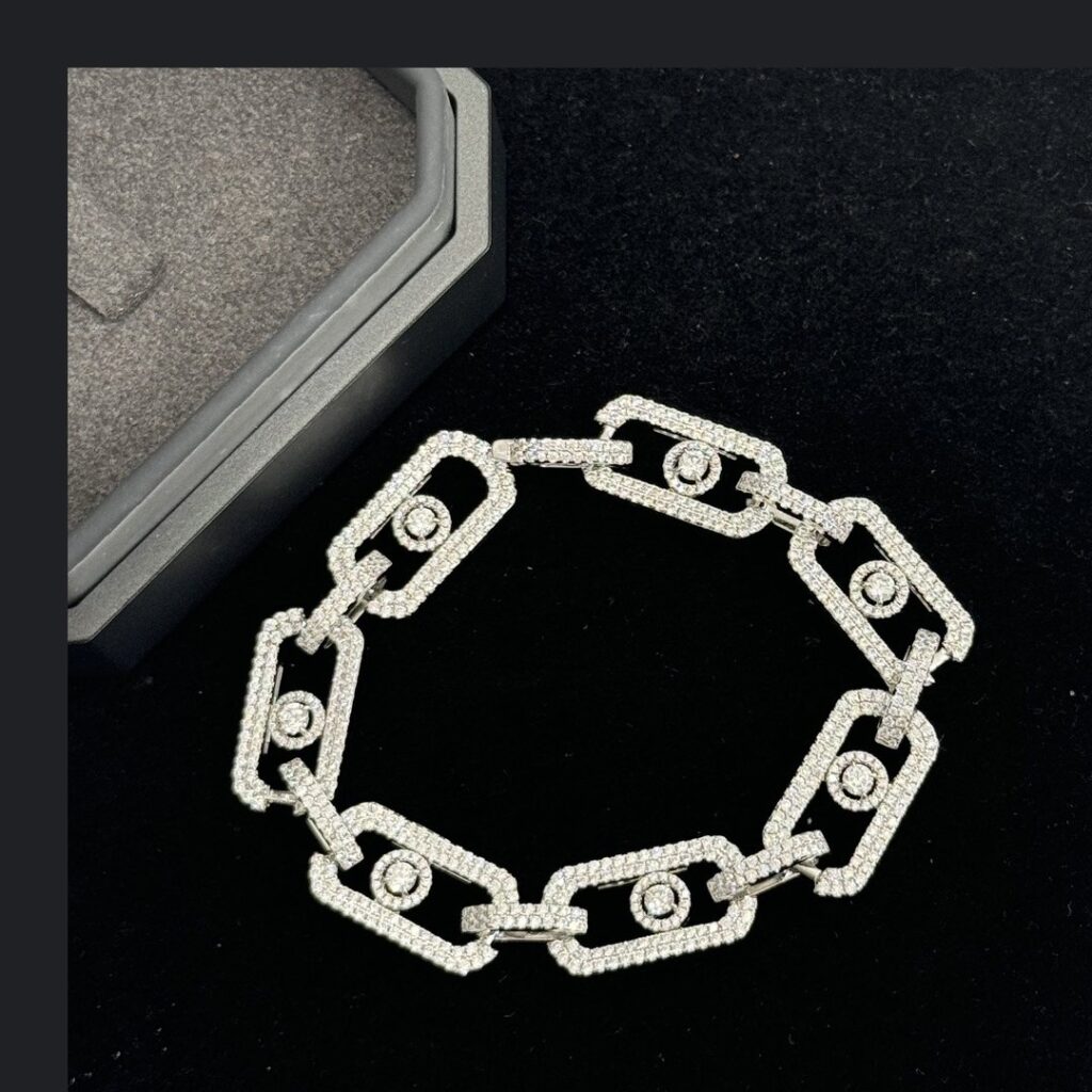 925 Sterling Silver Refined Single Stone Sliding Bracelet Wholesale