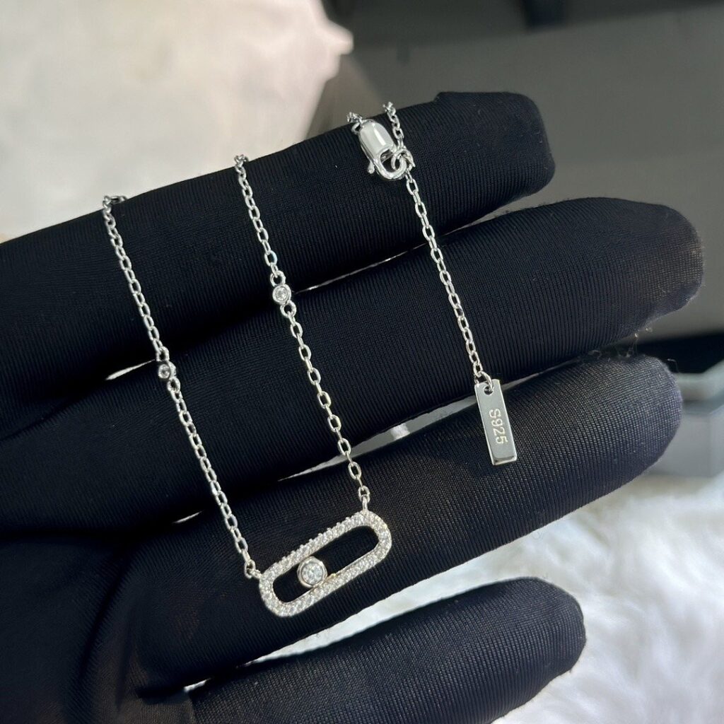 925 Sterling Silver Single Stone Necklace Wholesale