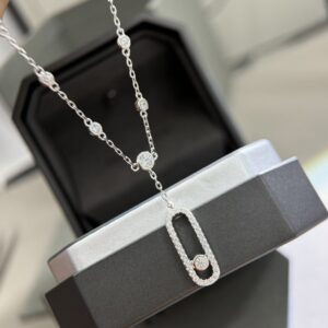 925 Sterling Silver Single Stone Sliding Chain Necklace Wholesale