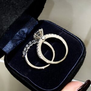 925 Sterling Silver Six Prong Stone Ring Set Wholesale 925 Sterling Silver Six Prong Stone Ring Set Wholesale