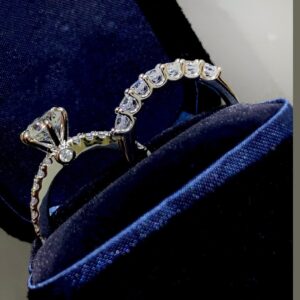 925 Sterling Silver Six Prong Stone Ring Set Lifestyle View