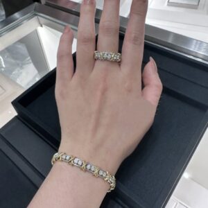 925 Sterling Silver Sixteen Stone Cross Bracelet Wholesale 925 Sterling Silver Sixteen Stone Cross Bracelet Wholesale