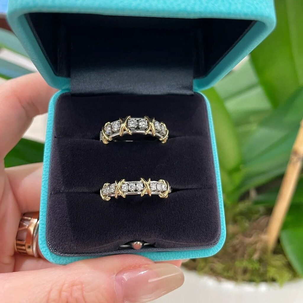 925 Sterling Silver Sixteen Stone Cross Ring Wholesale