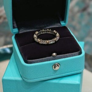 925 Sterling Silver Sixteen Stone Cross Ring Lifestyle View