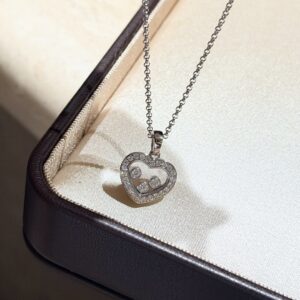 925 Sterling Silver Sliding Heart Necklace Packaging View