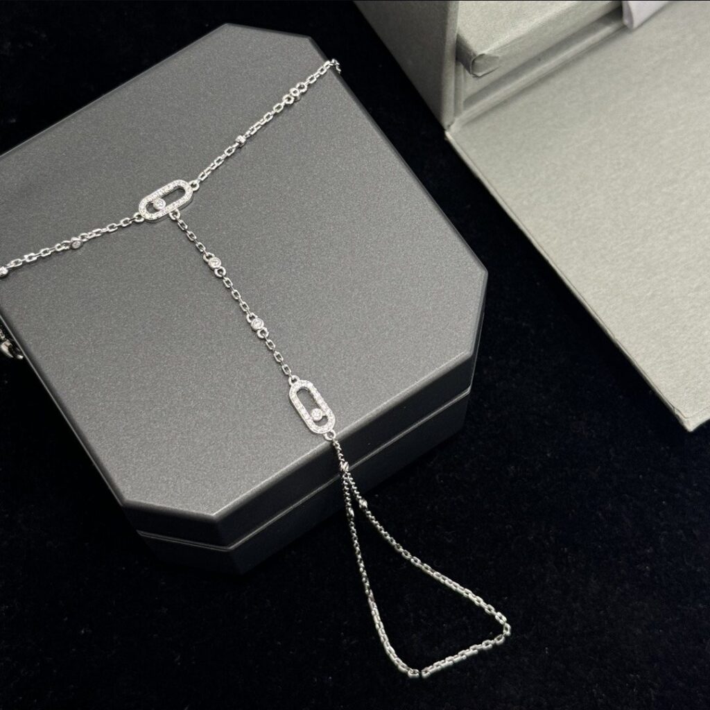 925 Sterling Silver Sliding Stone Hand Chain Bracelet Wholesale
