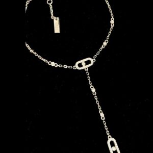 925 Sterling Silver Sliding Stone Hand Chain Bracelet Detail