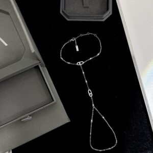 925 Sterling Silver Sliding Stone Hand Chain Bracelet Packaging View
