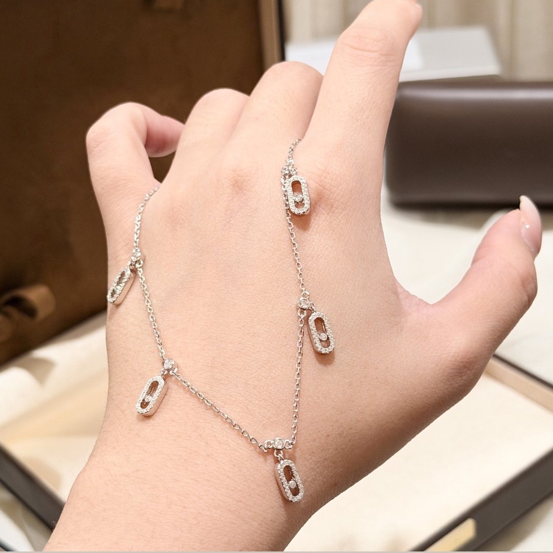 925 Sterling Silver Sliding Stone Necklace 925 Sterling Silver Sliding Stone Necklace