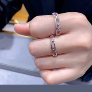 925 Sterling Silver Smooth Sliding Stone Ring Packaging View