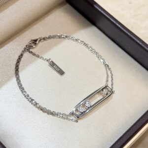 925 Sterling Silver Smooth Three Stone Sliding Bracelet Wholesale