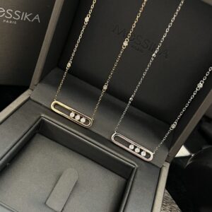 925 Sterling Silver Smooth Three Stone Sliding Necklace Lifestyle View