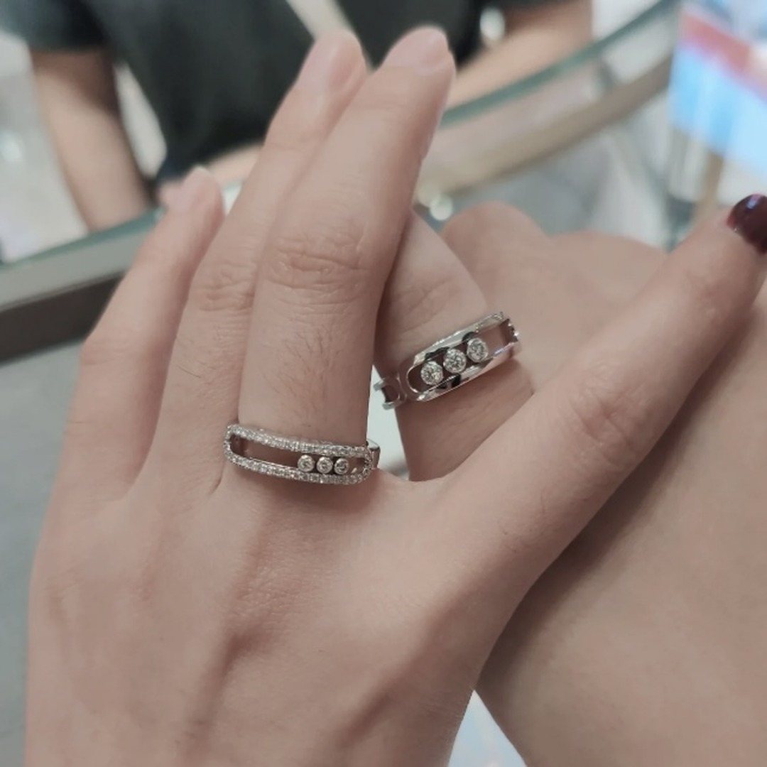 925 Sterling Silver Smooth Three Stone Sliding Ring Wholesale 925 Sterling Silver Smooth Three Stone Sliding Ring Wholesale