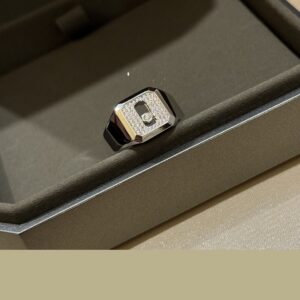 925 Sterling Silver Square Single Stone Sliding Ring Wholesale