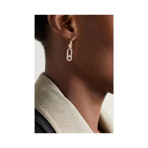 925 Sterling Silver Statement Single Stone Sliding Stud Earrings Jewelry Display
