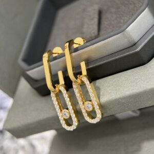 925 Sterling Silver Statement Single Stone Sliding Stud Earrings Packaging View