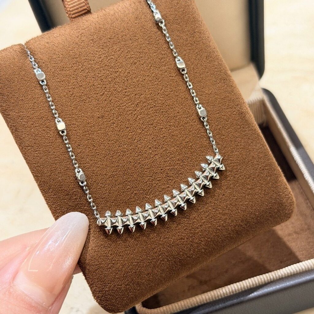 925 Sterling Silver Studded Necklace Wholesale