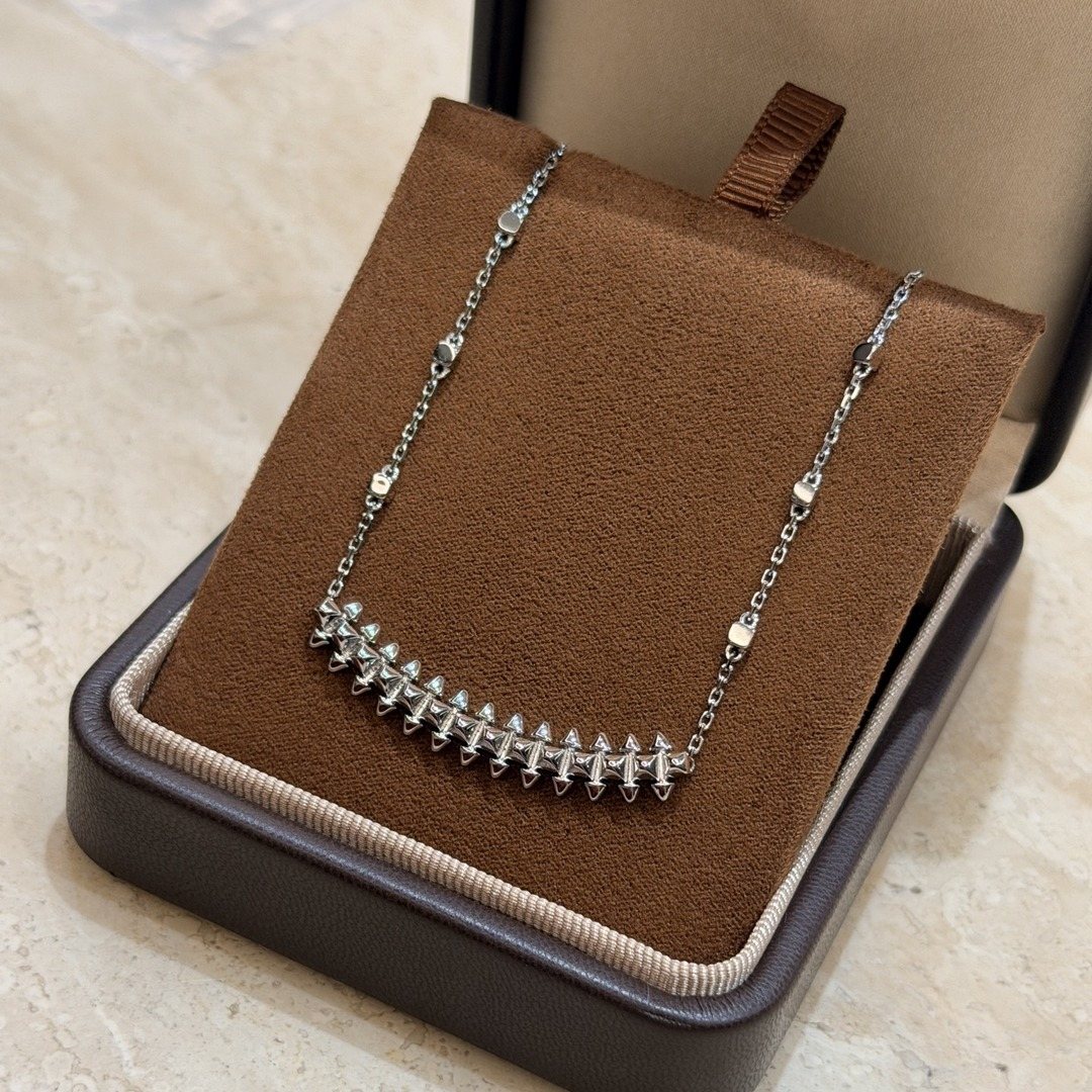 925 Sterling Silver Studded Necklace 925 Sterling Silver Studded Necklace