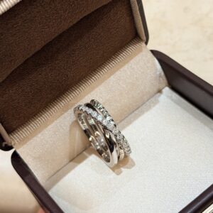 925 Sterling Silver Studded Ring Jewelry Display