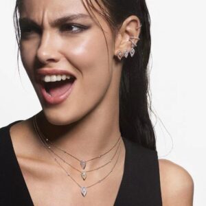 925 Sterling Silver Teardrop Stone Necklace Detail