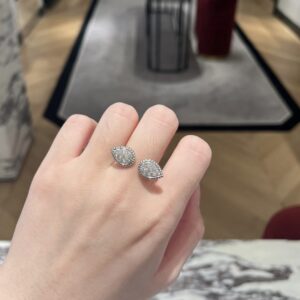 925 Sterling Silver Teardrop Wheat Leaf Open Ring Packaging View