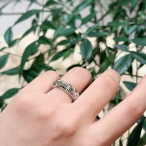 925 Sterling Silver Textured Ring Wholesale