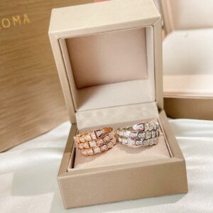 925 Sterling Silver Three Row Pave Serpent Ring Wholesale