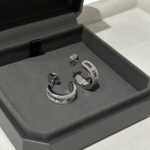 925 Sterling Silver Three Stone Pave Sliding Stud Earrings Wholesale