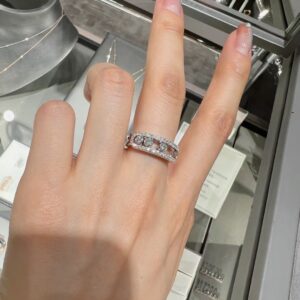 925 Sterling Silver Three Stone Sliding Ring Packaging View