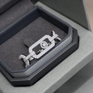 925 Sterling Silver Two Finger Chain Ring Wholesale