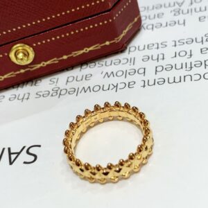 Gold Plated 925 Sterling Silver Honeycomb Ring Close Up
