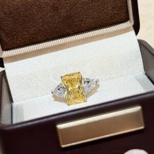 Gold Plated 925 Sterling Silver Pave Stone Ring Lifestyle View