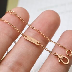 Gold Plated 925 Sterling Silver Rose Clover Pendant Necklace Lifestyle View
