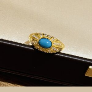 Gold Plated 925 Sterling Silver Turquoise Ring Packaging View